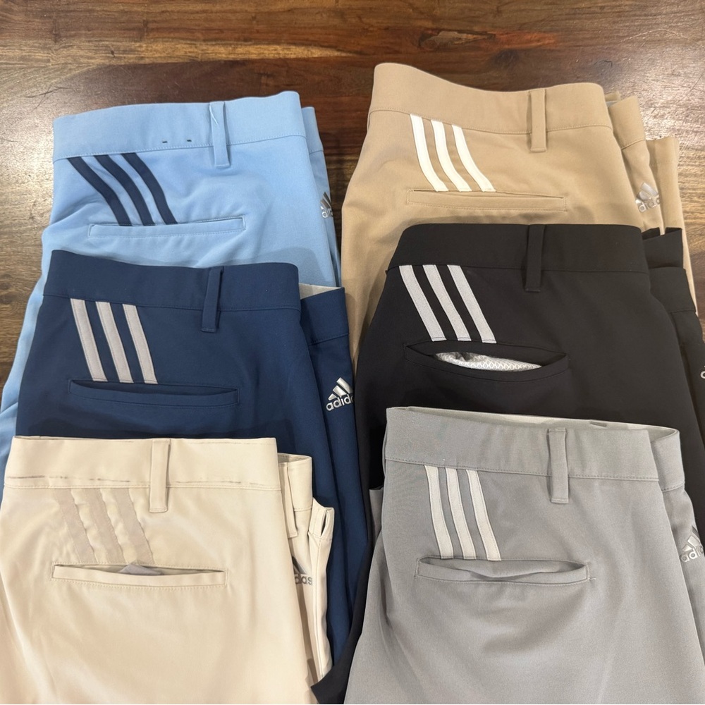 Adidas Men's Golf Pants. 6 pairs! 36x32